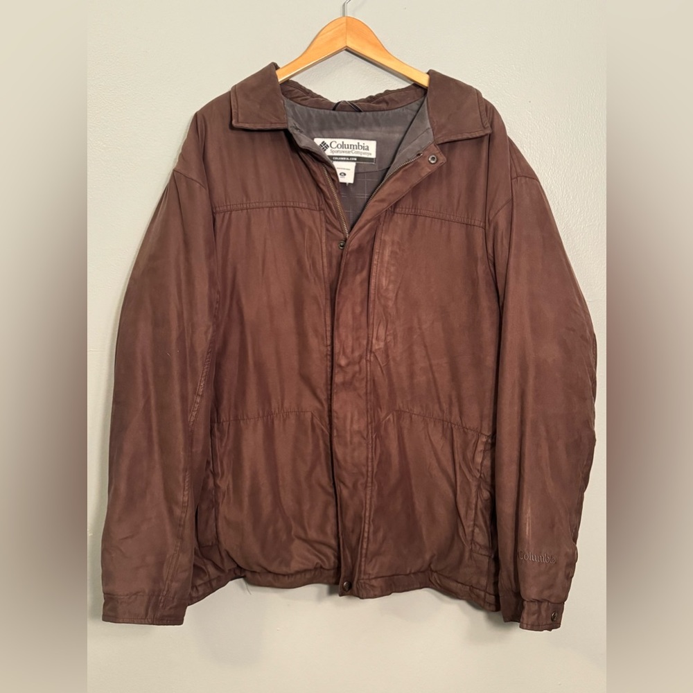 Columbia Sportswear Suede/Nubuck Zipper Jacket Size XL Mens